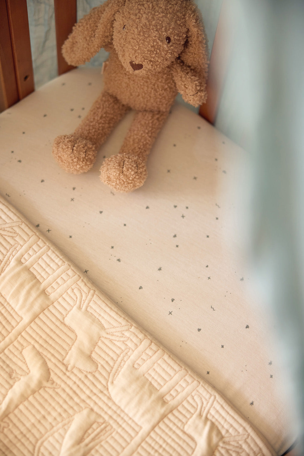 Hoeslaken Jersey 60x120cm Twinkling - Sea Green - afbeelding 4