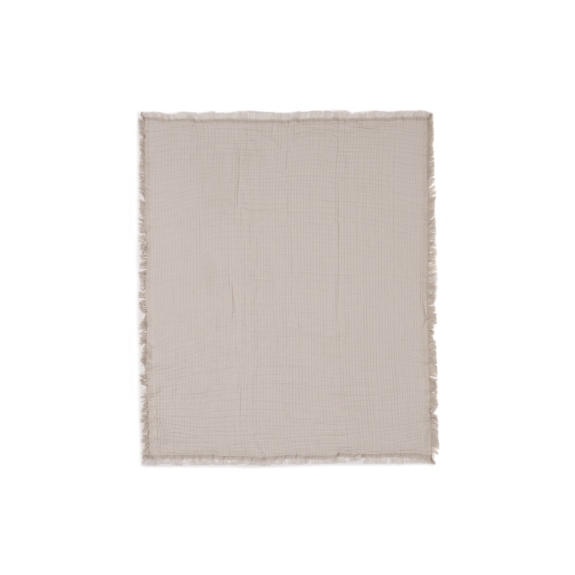 Hydrofiele Deken Ledikant 120x120cm Fringe - Olive Green