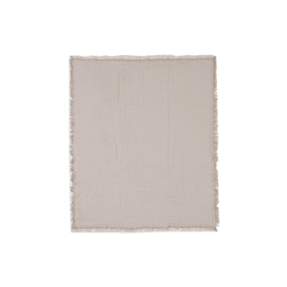 Hydrofiele Deken Ledikant 120x120cm Fringe - Olive Green