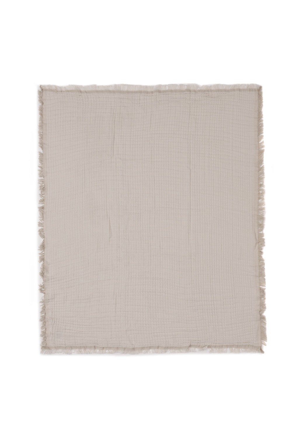 Hydrofiele Deken Ledikant 120x120cm Fringe - Olive Green - afbeelding 10