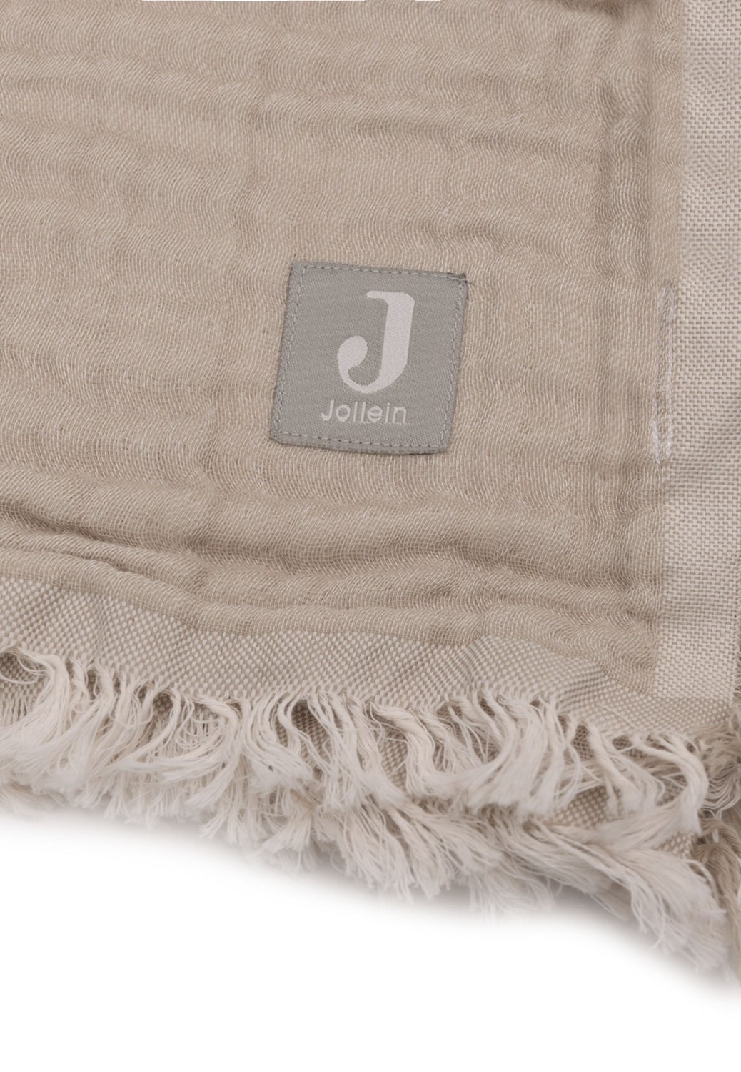 Hydrofiele Deken Ledikant 120x120cm Fringe - Olive Green - afbeelding 11