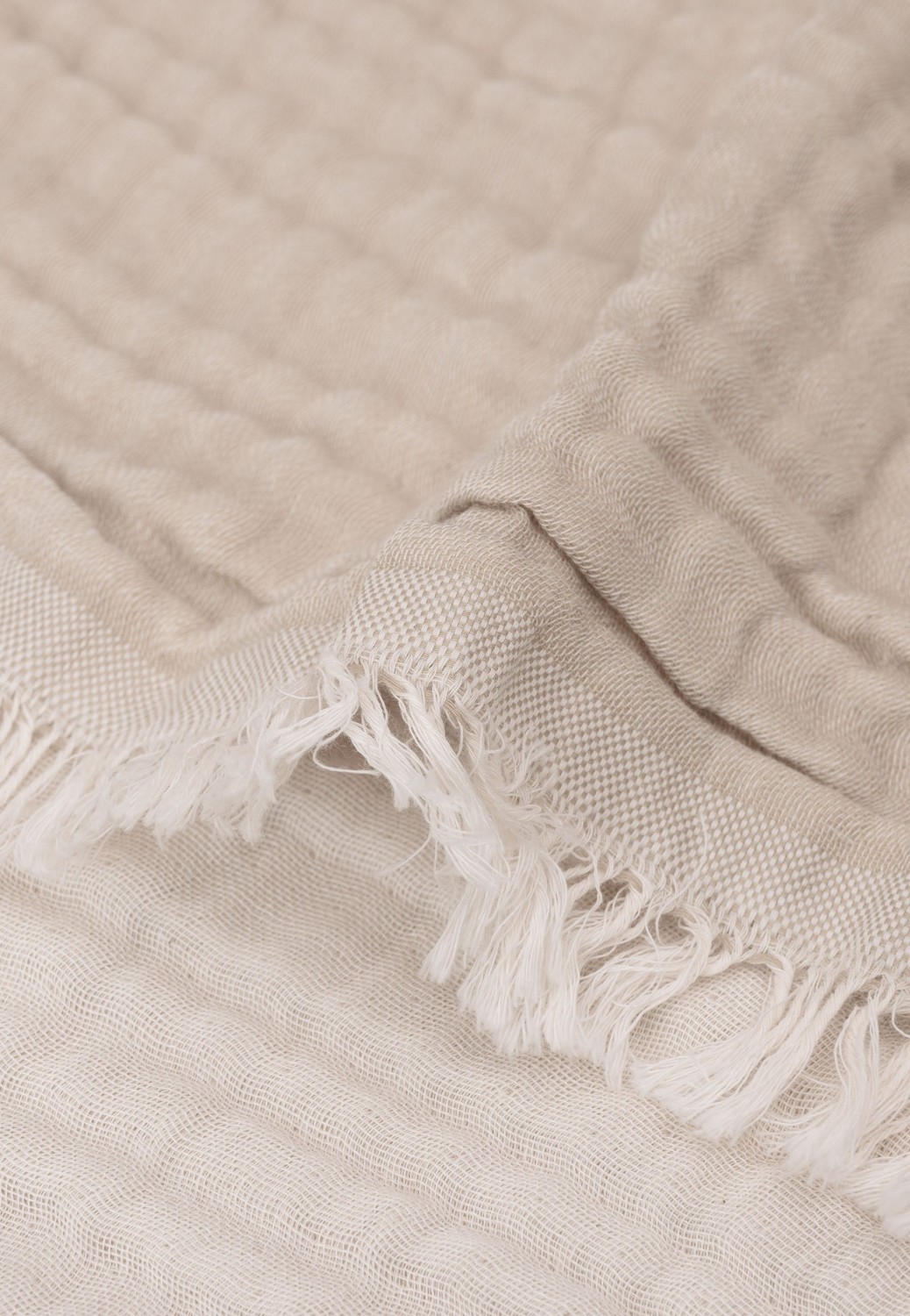 Hydrofiele Deken Ledikant 120x120cm Fringe - Olive Green - afbeelding 12