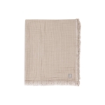 Hydrofiele Deken Ledikant 120x120cm Fringe - Olive Green