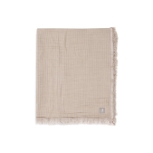 Hydrofiele Deken Ledikant 120x120cm Fringe - Olive Green