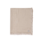 Hydrofiele Deken Ledikant 120x120cm Fringe - Olive Green