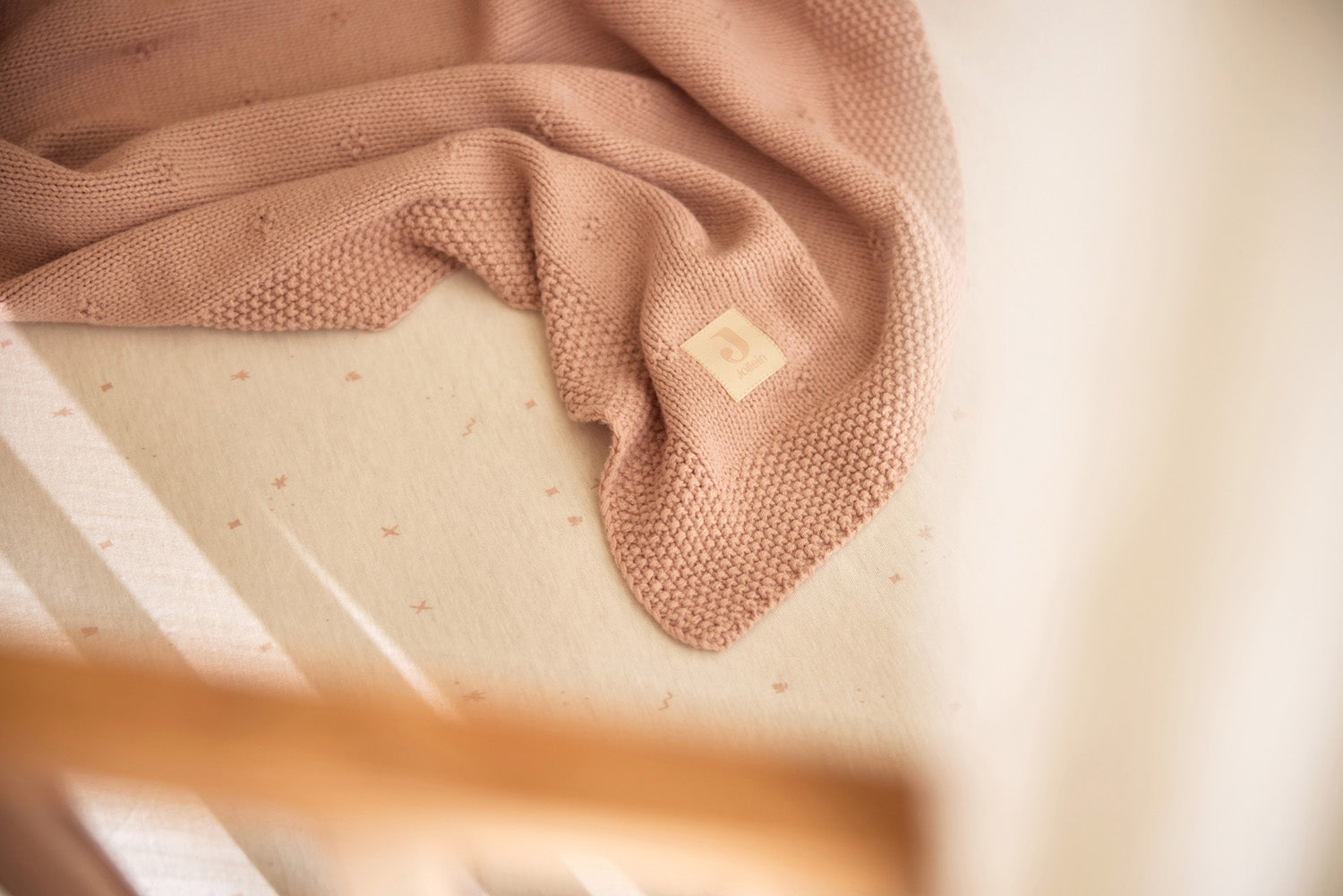 Hoeslaken Jersey 60x120cm Twinkling - Wild Rose - afbeelding 4