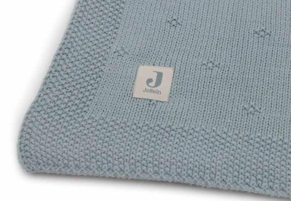 Jollein - Deken Ledikant 100x150cm Cosy Knit - Sea Green