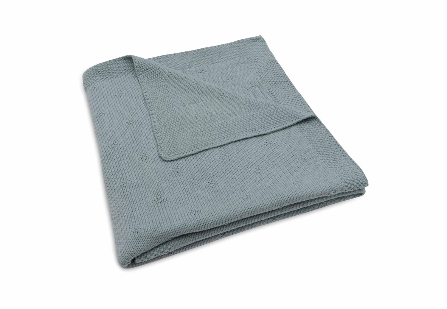 Deken Ledikant 100x150cm Cosy Knit - Sea Green - afbeelding 4