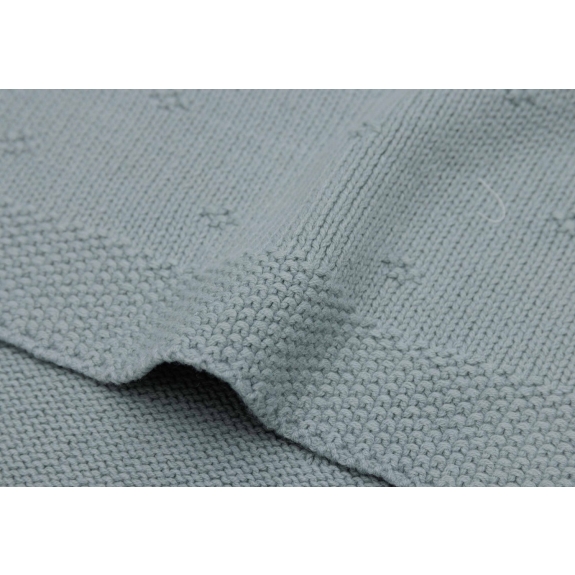 Jollein - Deken Ledikant 100x150cm Cosy Knit - Sea Green