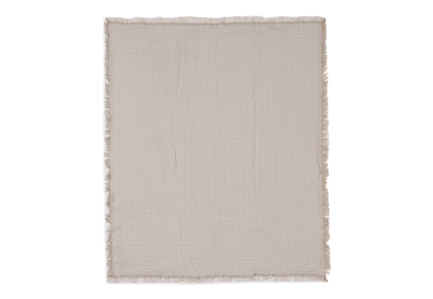 Hydrofiele Deken Wieg 75x100cm - Olijfgroen/Ivoor - GOTS - afbeelding 2