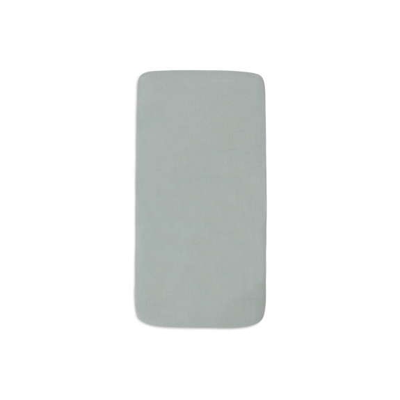 Hoeslaken Jersey 70/75x140/150cm - Sea Green/Biscuit