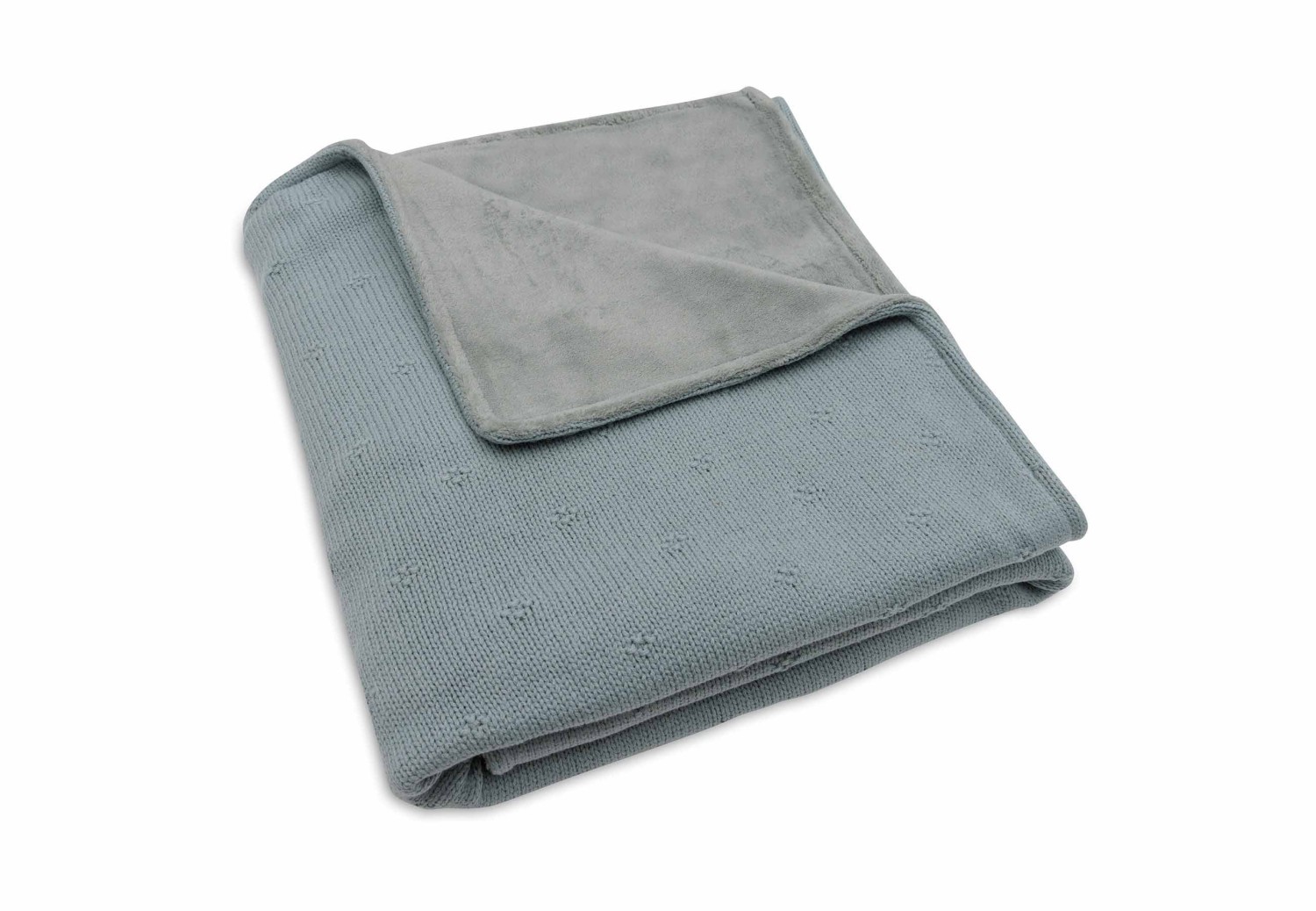 Ledikant Deken 100x150cm Cosy Knit - Sea Green - afbeelding 4