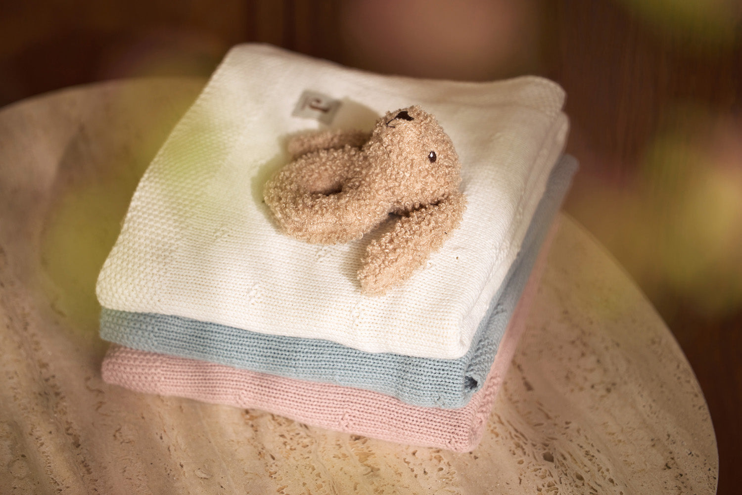 Cosy Knit Deken 100x150cm - Ivory - afbeelding 3