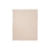 Hydrofiele Deken Wieg 75x100cm Franje Streep - Biscuit/I