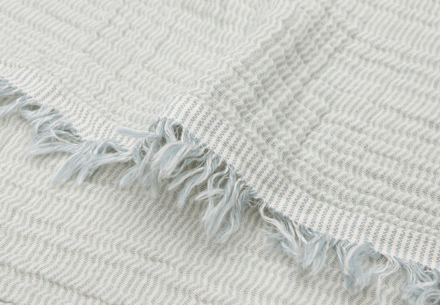 Hydrofiele Deken Ledikant 120x120cm met Franje - Sea Gre - afbeelding 5