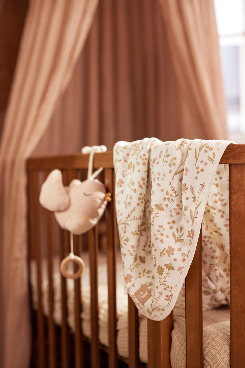 Deken Wieg Jersey Bloomy 75x100cm - afbeelding 7