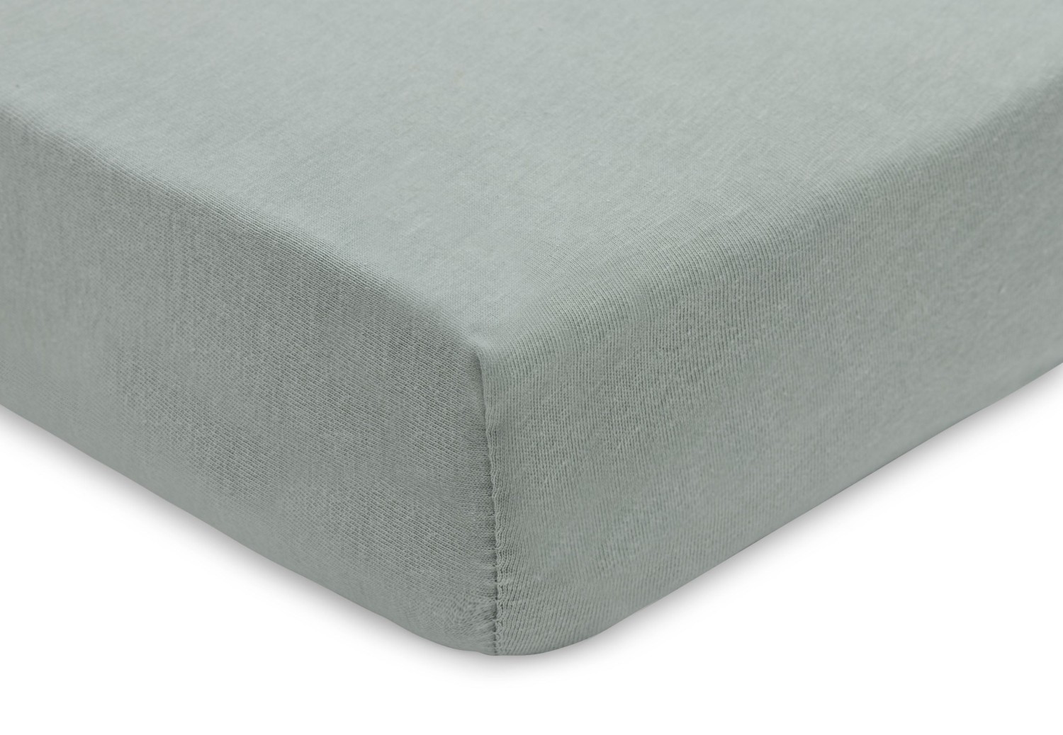 Hoeslaken Jersey 40/50x80/90cm - Sea Green/Biscuit - afbeelding 5