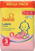 Zwitsal Luiers Maat 3 & Billendoekjes Senstive - 71 luie