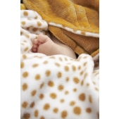 Meyco - Wikkeldeken Fleece Cheetah - Goud