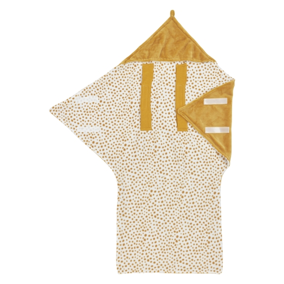 Meyco - Wikkeldeken Fleece Cheetah - Goud