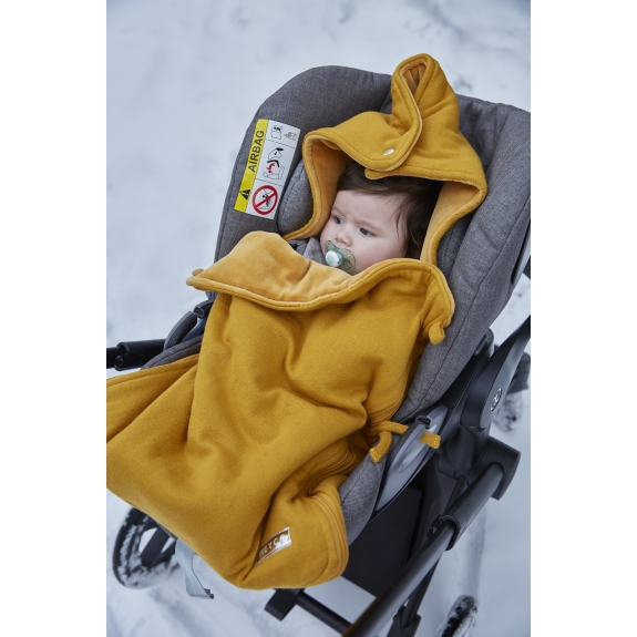 Meyco - Voetenzak Knit Basic - Goudkleurig - 40x82cm