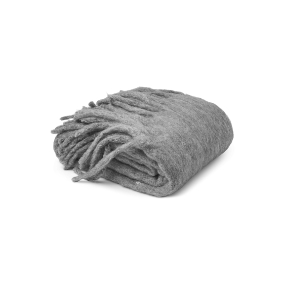 Meyco - Grijze Melange Plaid