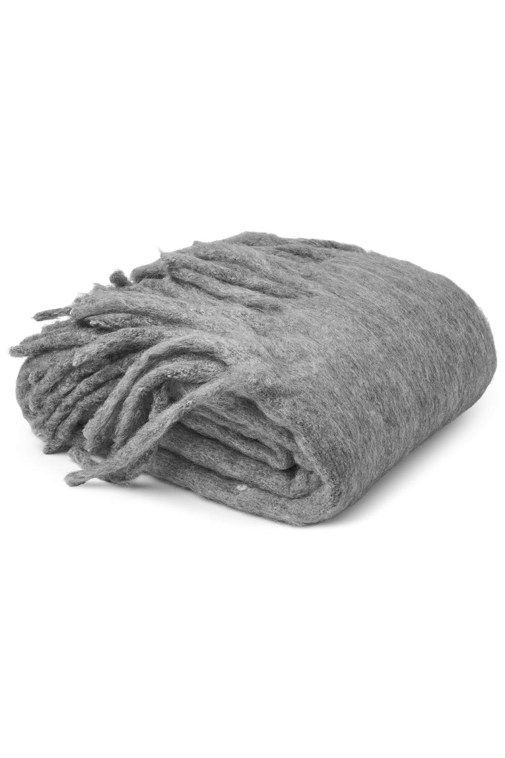 Grijze Melange Plaid - afbeelding 3
