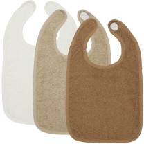 Meyco - Slab 3-Pack Badstof Uni - Offwhite/Sand/Toffee