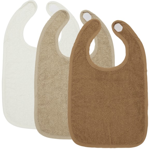 Meyco - Slab 3-Pack Badstof Uni - Offwhite/Sand/Toffee