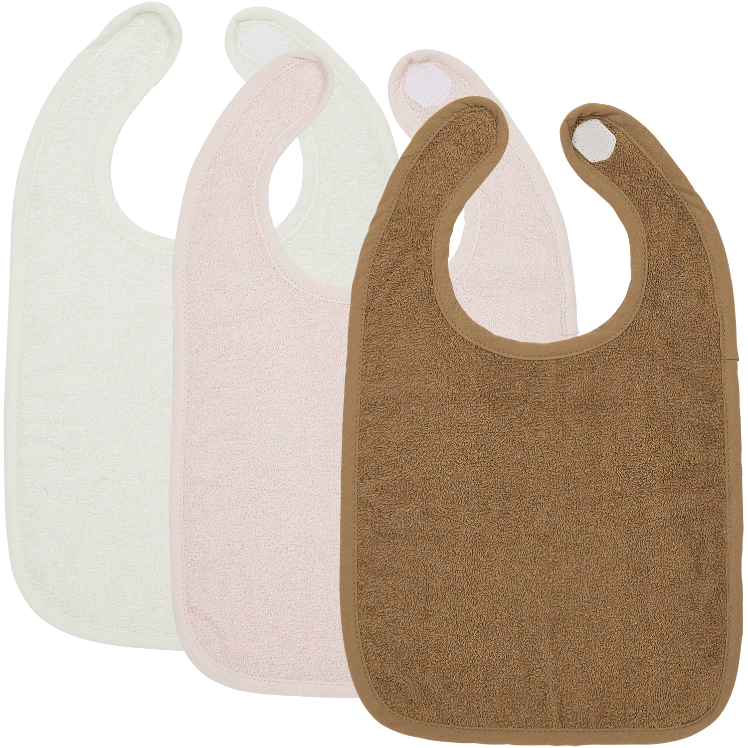 Badstof Slab 3-pack - Offwhite/Soft Pink/Toffee