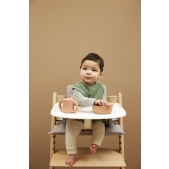 Set van 3 Badstof Slabbetjes - Offwhite/Toffee/Forest Gr