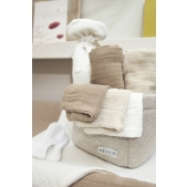 Meyco - Commodemandje Knit Basic - Zand Melange - Klein