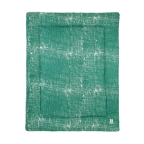 Meyco - Fine Lines Boxkleed - Smaragdgroen - 77x97cm