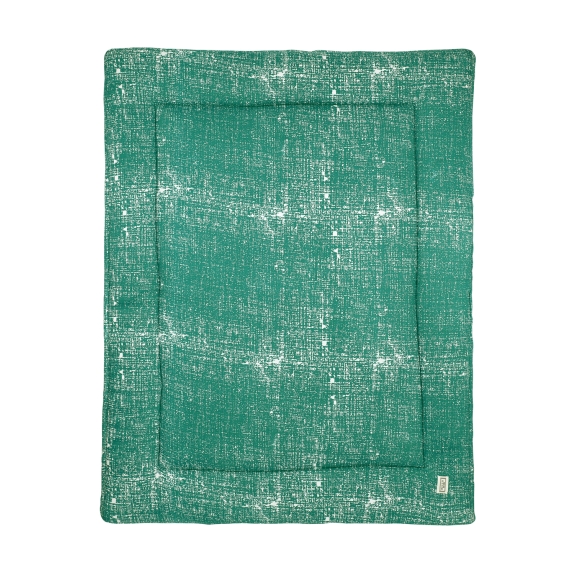 Meyco - Fine Lines Boxkleed - Smaragdgroen - 77x97cm