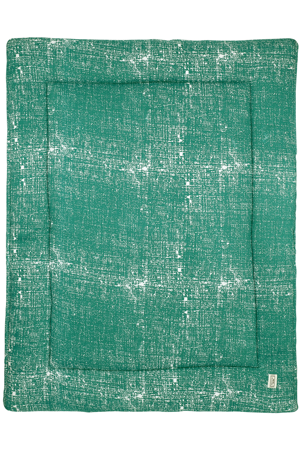 Fine Lines Boxkleed - Smaragdgroen - 77x97cm