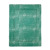 Meyco - Fine Lines Boxkleed - Smaragdgroen - 77x97cm