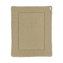 Meyco - Romantische Bloemen Boxkleed - Taupe - 77x97cm