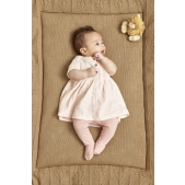 Meyco - Romantische Bloemen Boxkleed - Taupe - 77x97cm