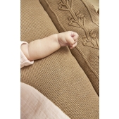 Meyco - Romantische Bloemen Boxkleed - Taupe - 77x97cm