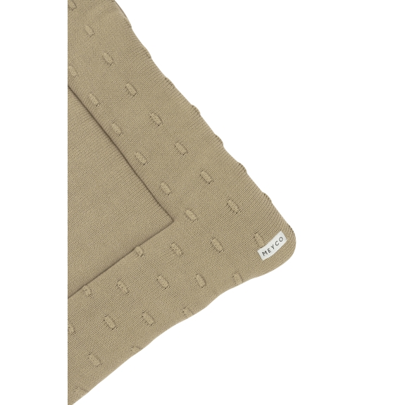 Meyco - Boxkleed Knots - Taupe - 77x97cm