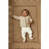 Meyco - Boxkleed Knots - Taupe - 77x97cm