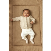 Meyco - Boxkleed Knots - Taupe - 77x97cm