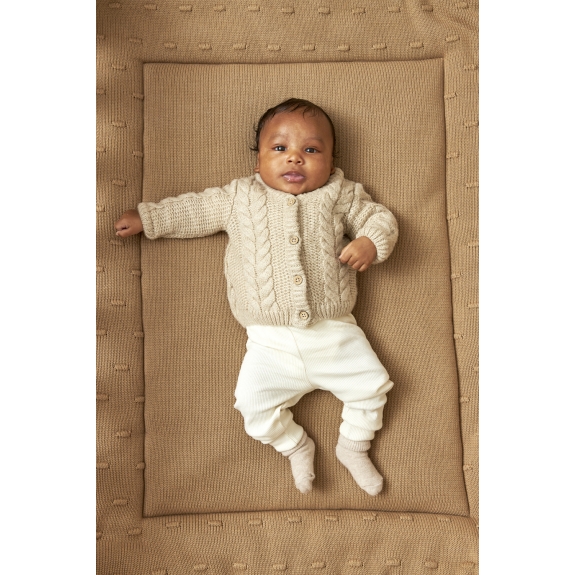 Meyco - Boxkleed Knots - Taupe - 77x97cm