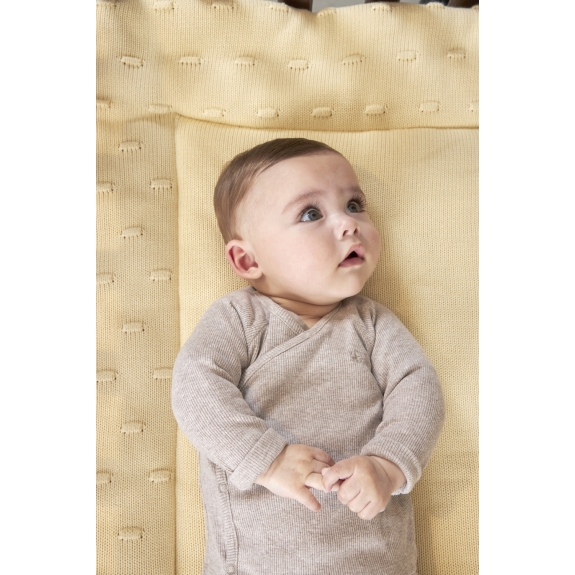 Meyco - Boxkleed Knots - Zacht Geel - 77x97cm