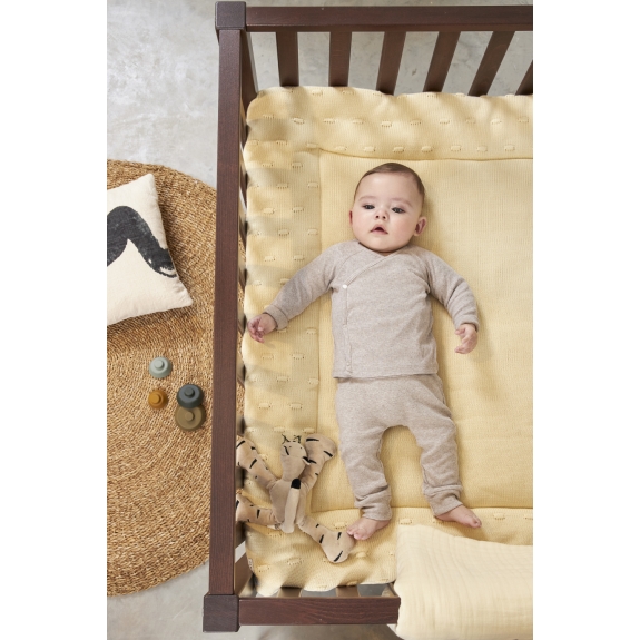 Meyco - Boxkleed Knots - Zacht Geel - 77x97cm