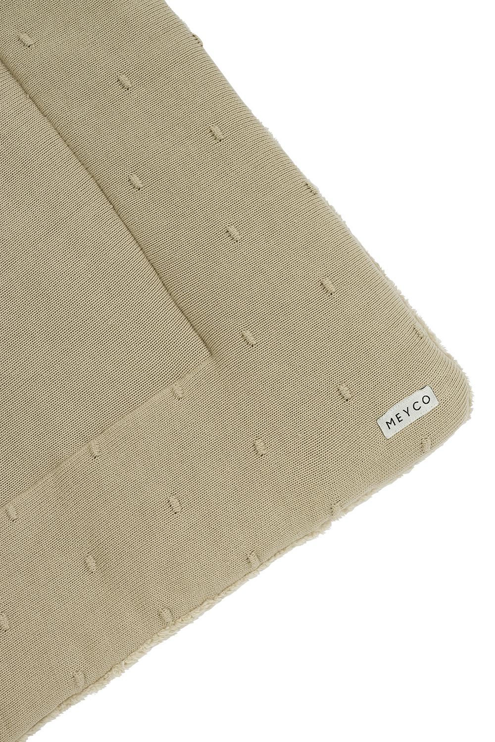 Mini Knots Teddy Boxkleed - Zand - 77x97cm