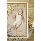 Meyco - Mini Knots Teddy Boxkleed - Zand - 77x97cm