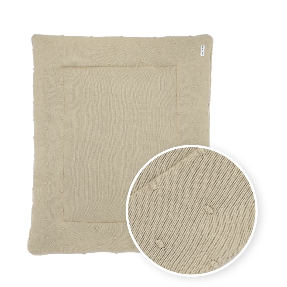 Meyco - Mini Knots Teddy Boxkleed - Zand - 77x97cm