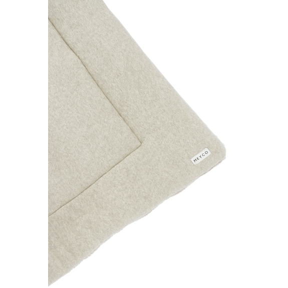 Boxkleed Knit Basic Teddy - Sand Melange - 77x97cm