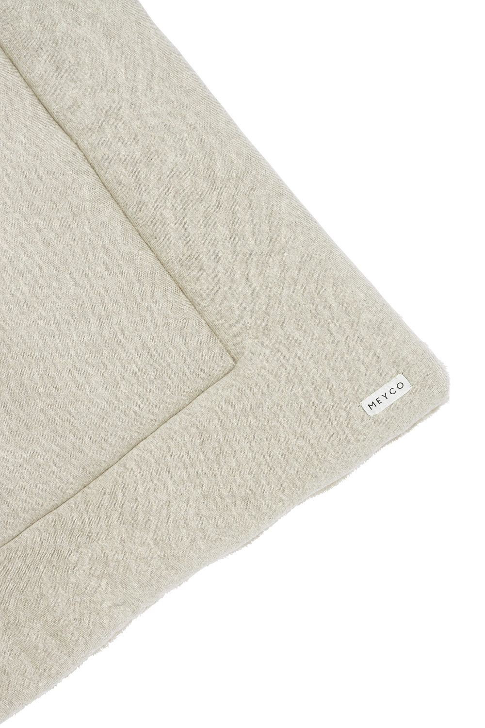 Boxkleed Knit Basic Teddy - Sand Melange - 77x97cm - afbeelding 4